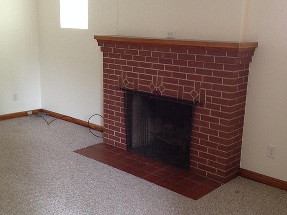 Living room fireplace