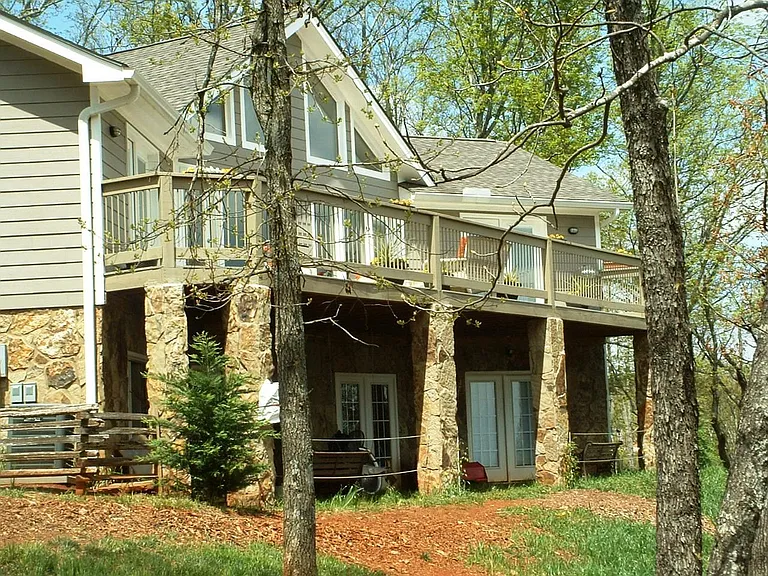 Deck elevation facing east