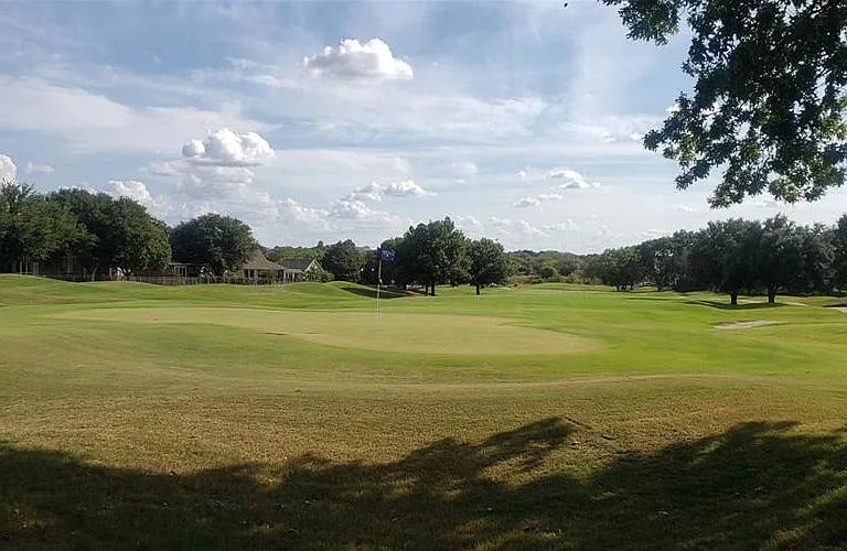 Golf course across the street from the house