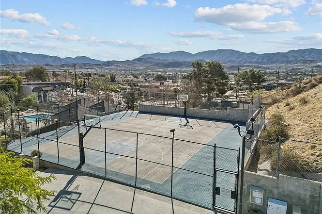 Community basketball court