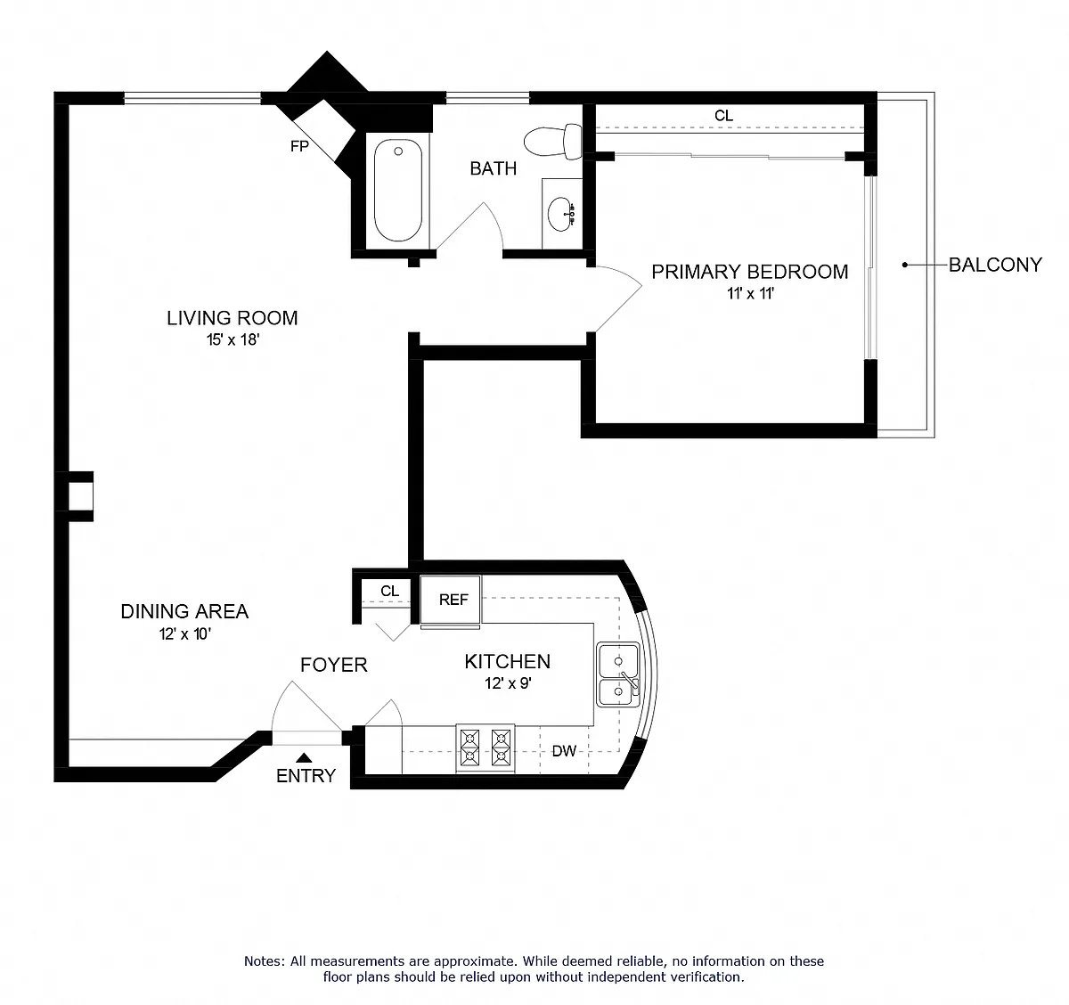Floor plan 1X1
