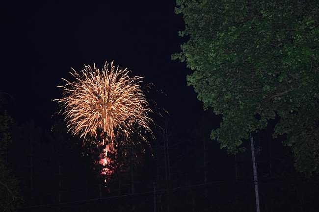 Fireworks from Front Steps