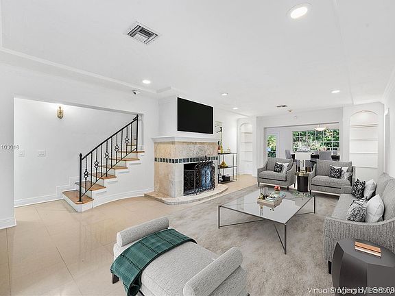 Virtually Staged Living Room