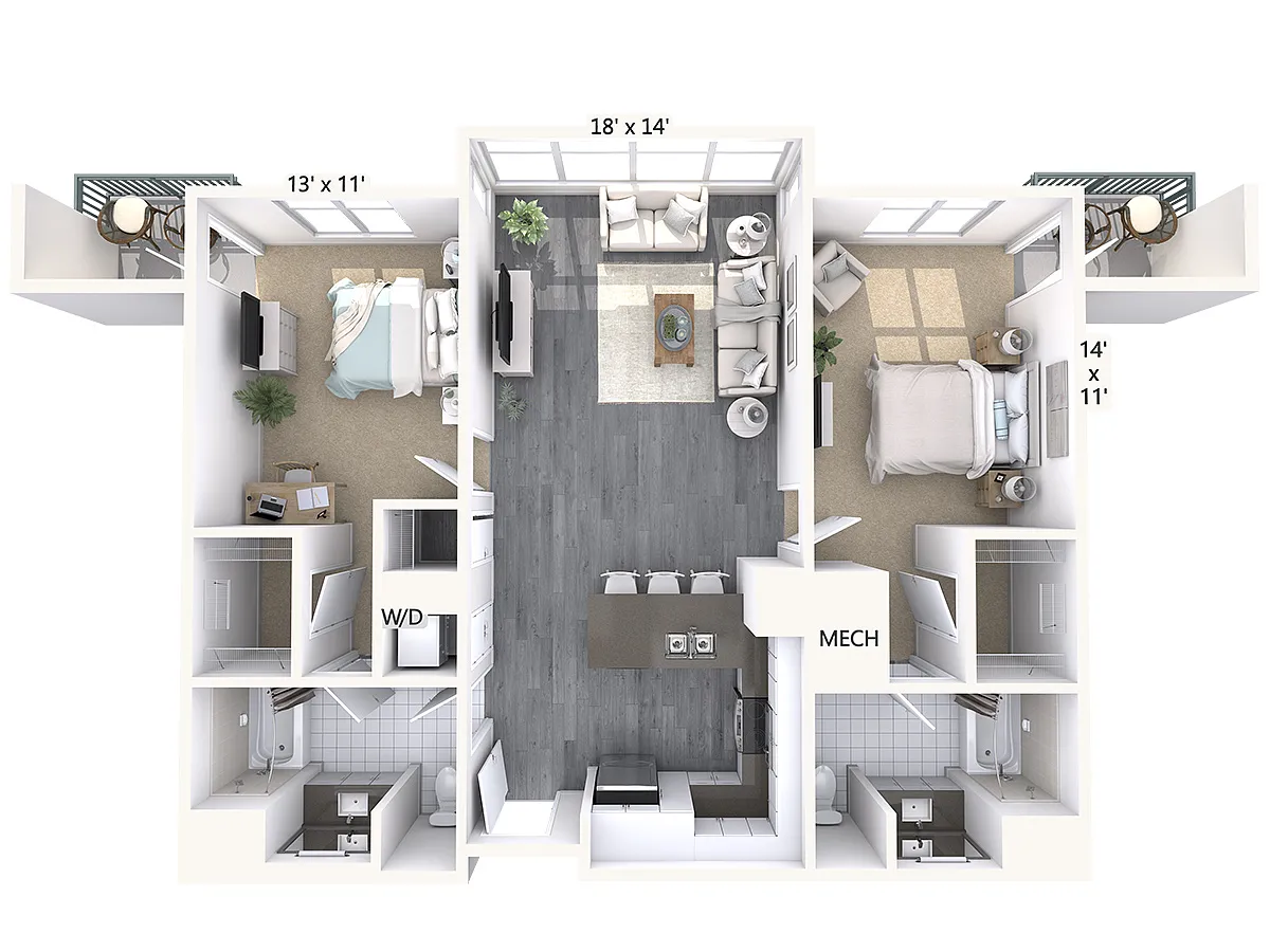 Floor plan B3-1119-mod-pen