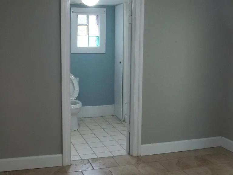 View into restroom