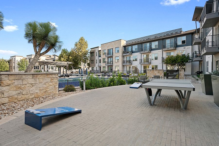 Poolside games and lounge