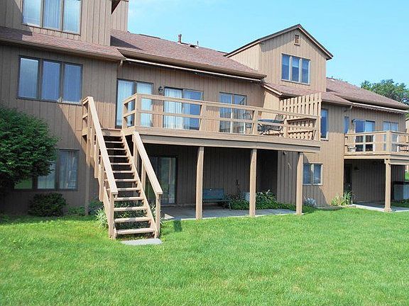First and lower level patio