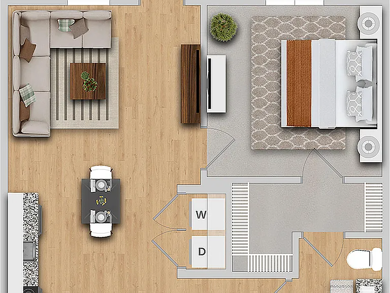 Ashe | 1x1 | 724 sf Ashe | 1x1 | 724 sf