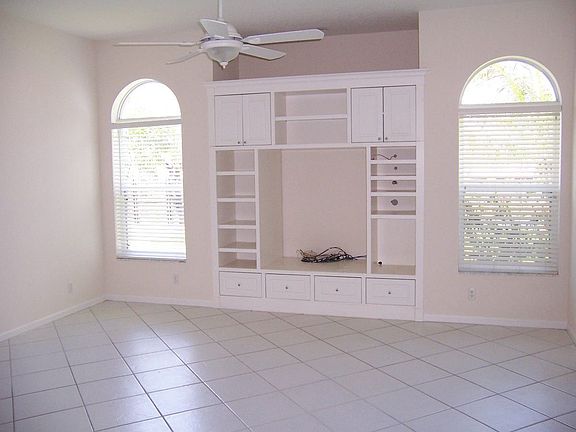 Family room with built-in entertainment area