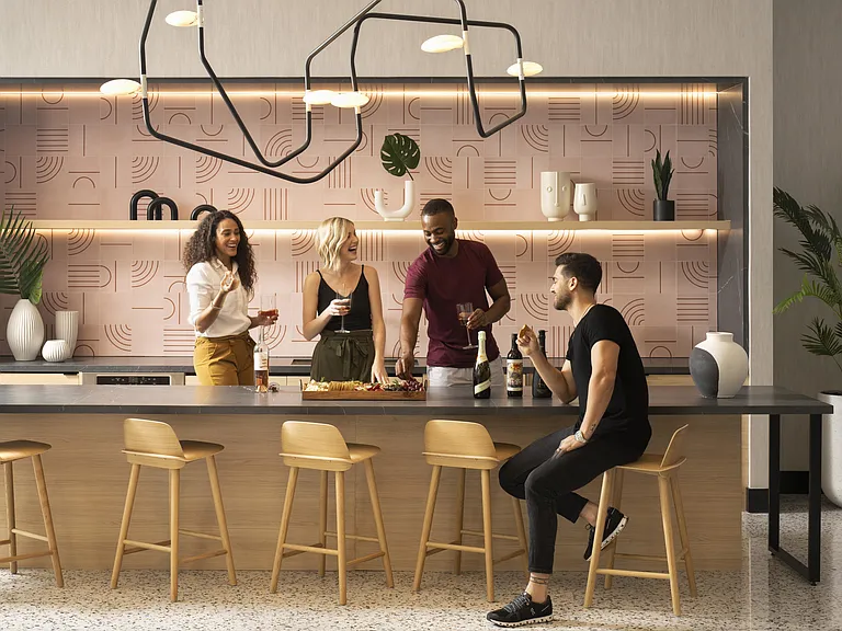 Entertain with Ease A modern demonstration kitchen perfect for hosting and celebrations