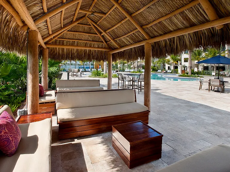 Cabanas to relax poolside