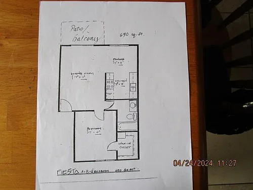 Floor plan One Bedroom