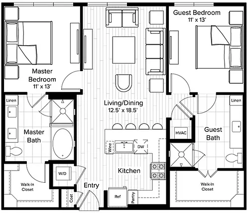 Floor plan B1