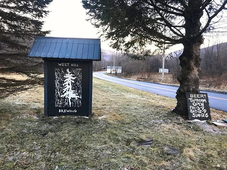 West Kill Brewing - ten-minute walk or two-minute drive.