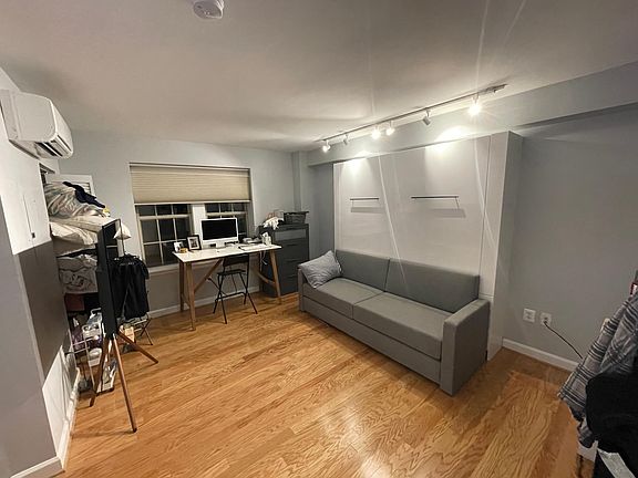 Living space to include a king size Murphy bed (which is staying).