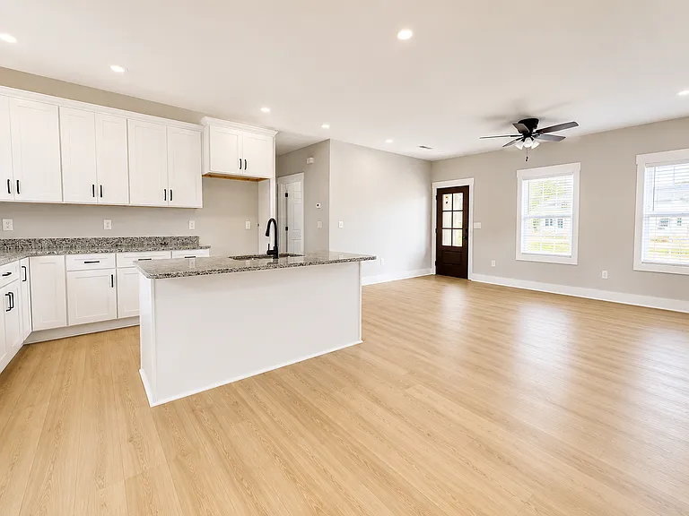 Stainless steel appliances installed