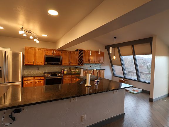 Kitchen with large kitchen island