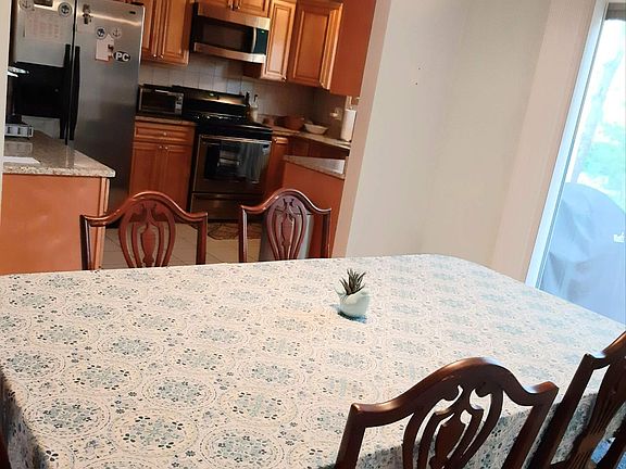 Dining room open to kitchen