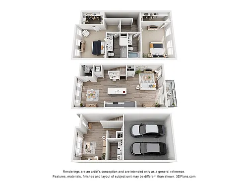 Floor plan Townhome- G1