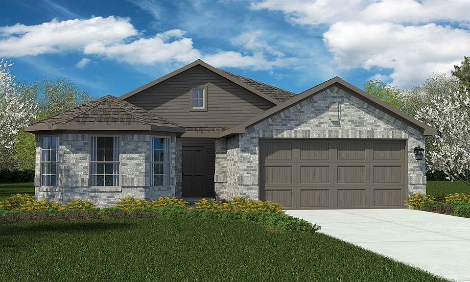 Front Elevation-D.R. Horton''s Huntsville Floor Plan Elevation C-All Home and community information, including pricing, included features, terms, availability and amenities, are subject to change at any time without notice or obligation. All Drawings, pictures, photographs, video, square footages, floor plans, elevations, features, colors and sizes are approximate for illustration purposes only and will vary from the homes as built
