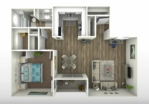 Floor plan 1A-G-Low-P