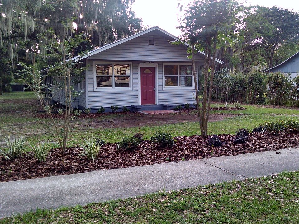 front of home with new lands