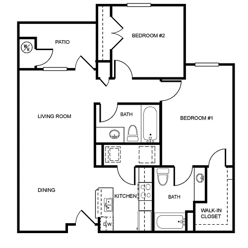 Floor plan 2x2 MKT