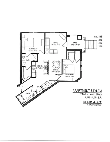 Floor plan Phase 1 - J