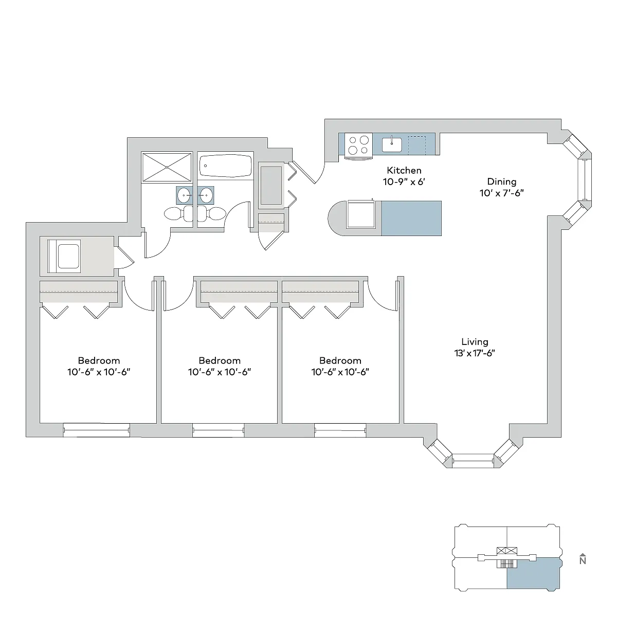 Floor plan 1400-3B03A