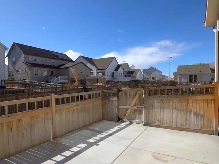 Separate concrete area for low maintenance outdoor use.