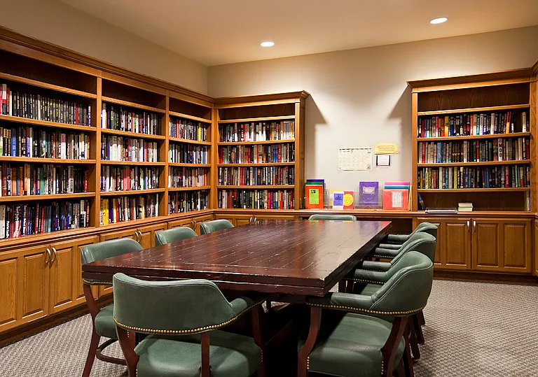 Montclare's library is a reader's haven. Take a break from your phone, laptop and tv to read, relax, refresh your mind.