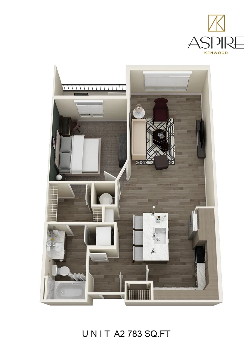 Floor plan One Bedroom
