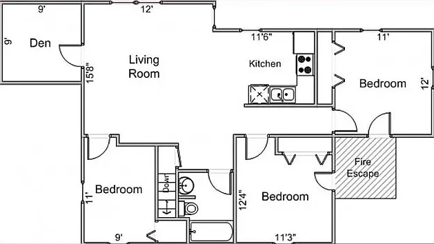 621 N Frances St #3 621 N Frances St #3