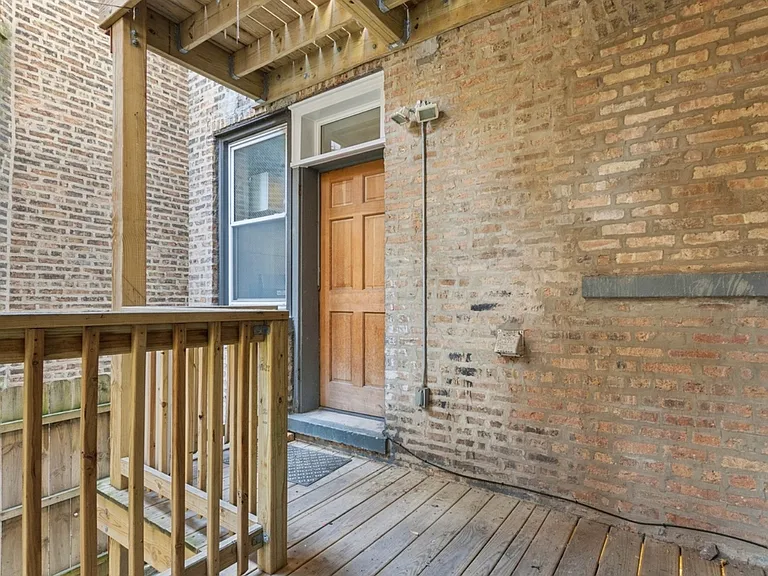 Back door from kitchen