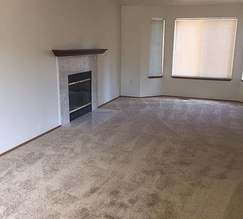 Living room with fireplace