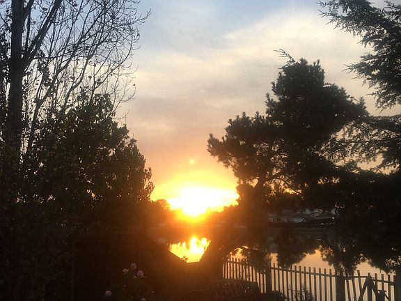 Sunrise from back lagoon dec