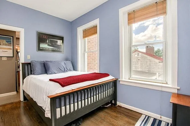 Bedroom that fits a full-bed and lots of natural light