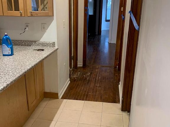 Kitchen pass thru view.