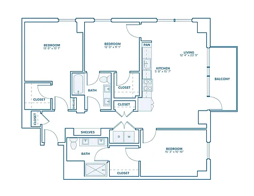 Floor plan B12D