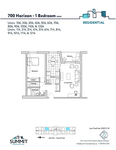 Floor plan 1 bedroom 1 Bed 1 Bath