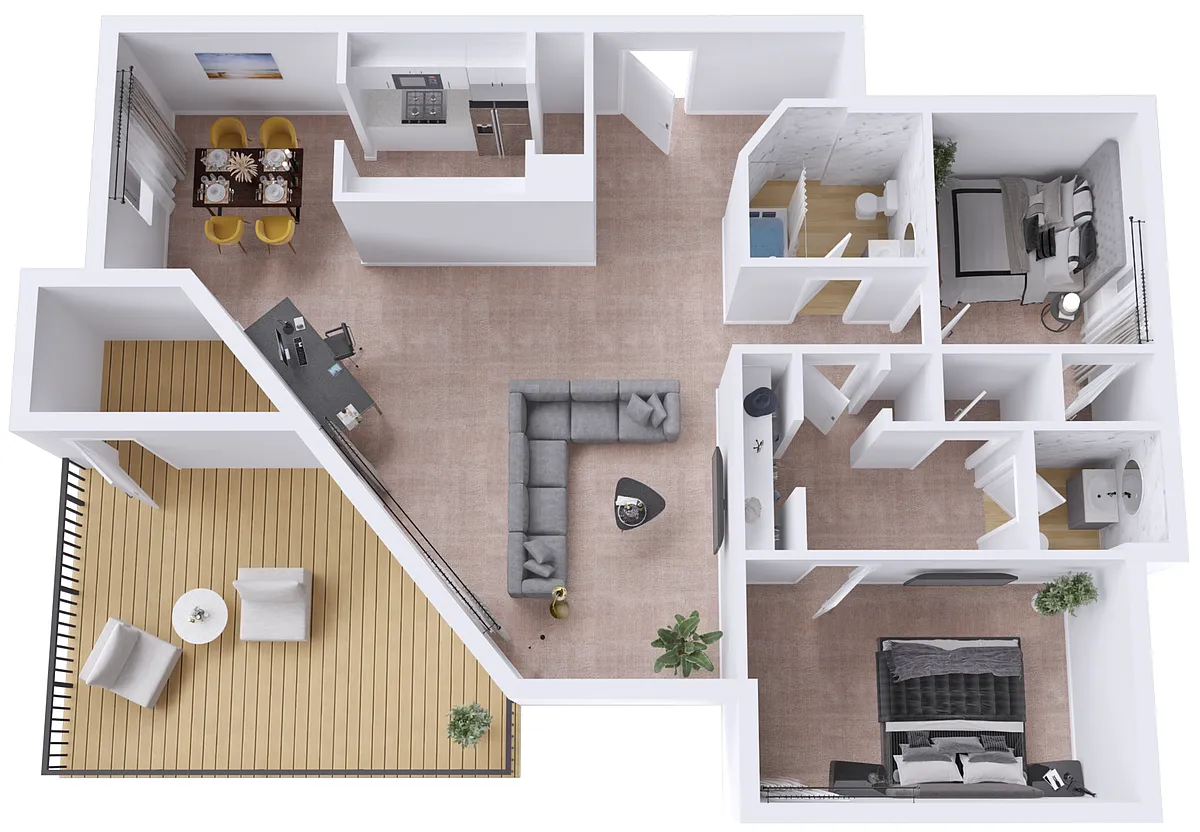 Floor plan 2B