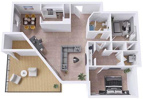 Floor plan 2B