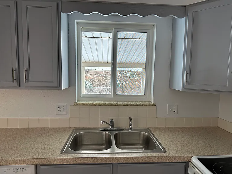 Looking out kitchen window