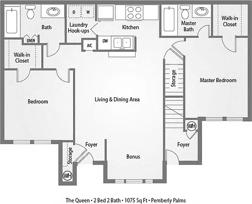 Floor plan The Queen 60%