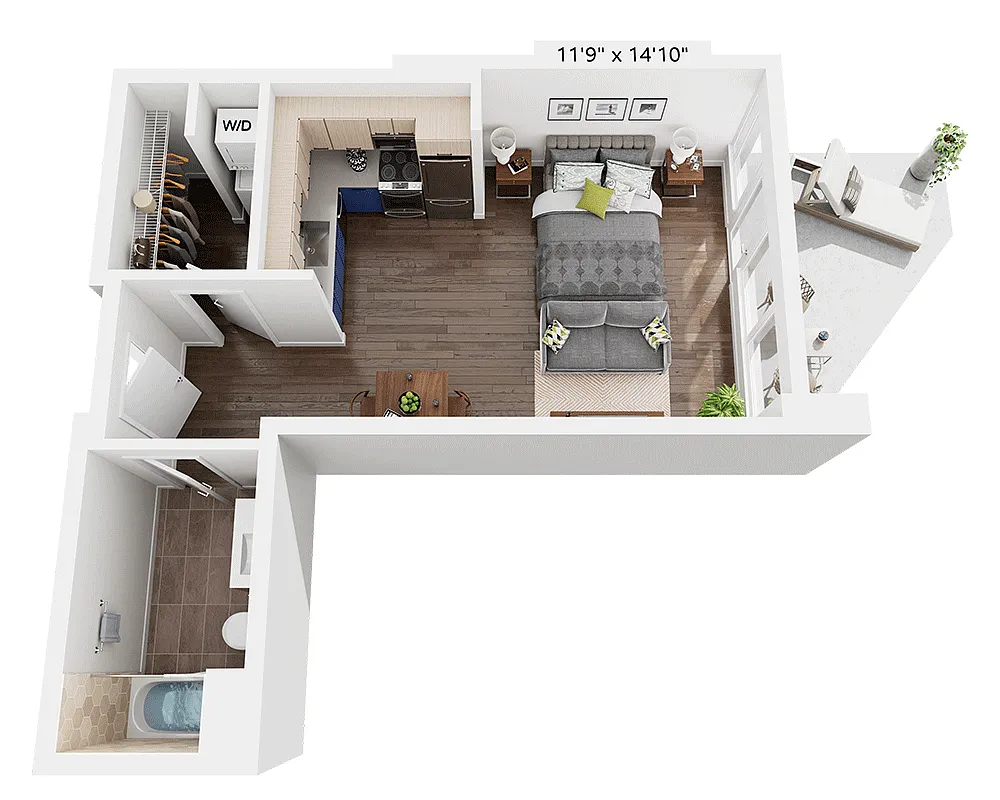 Floor plan Studio E1U