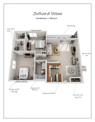 Floor plan Julliard Deluxe