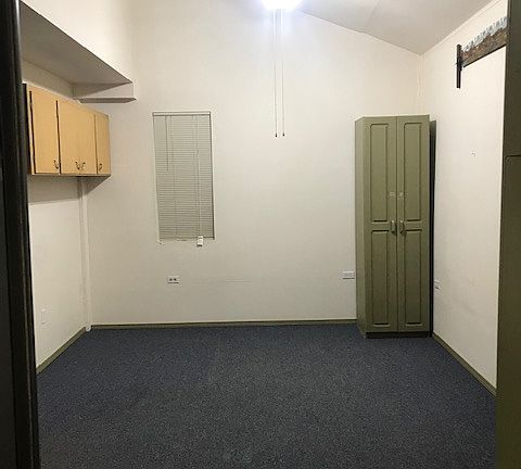 Heated area off shop