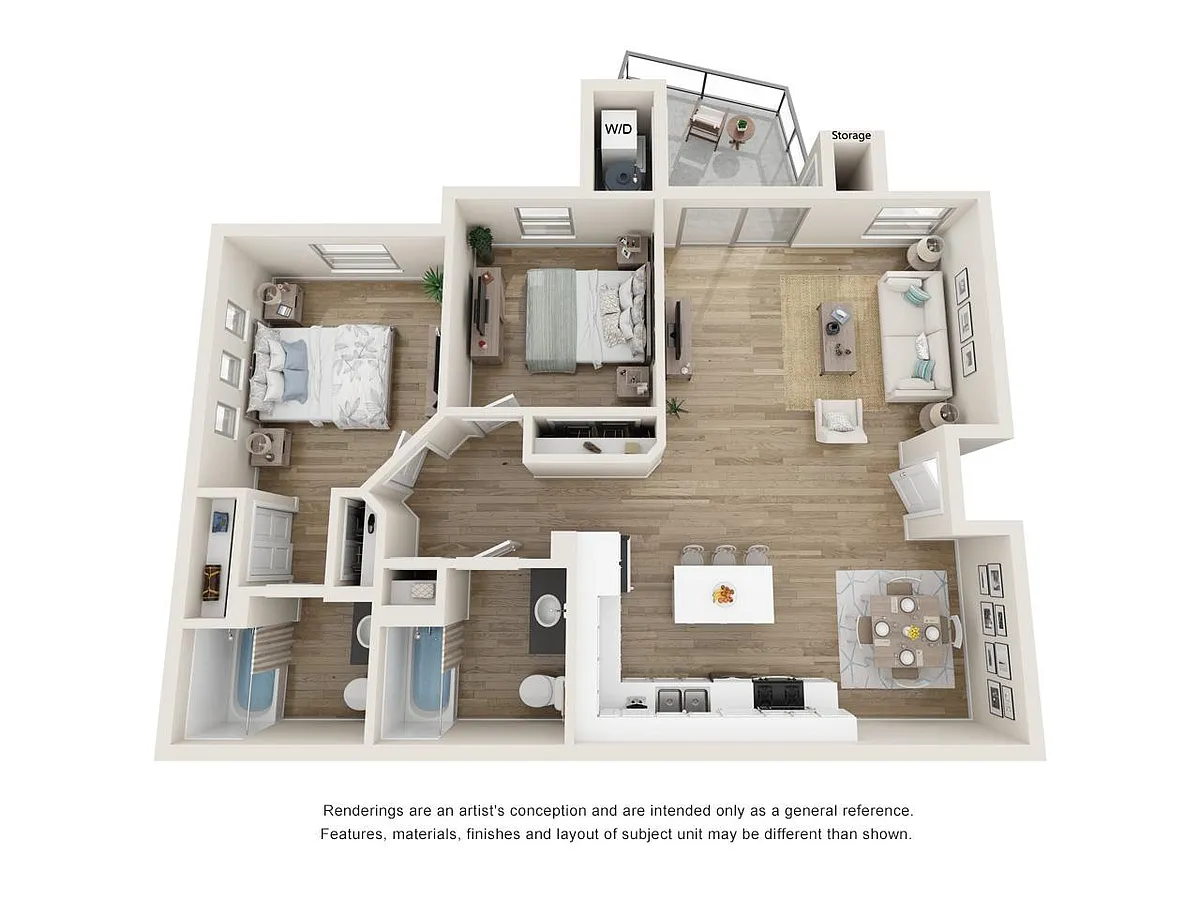 Floor plan Two Bedroom B