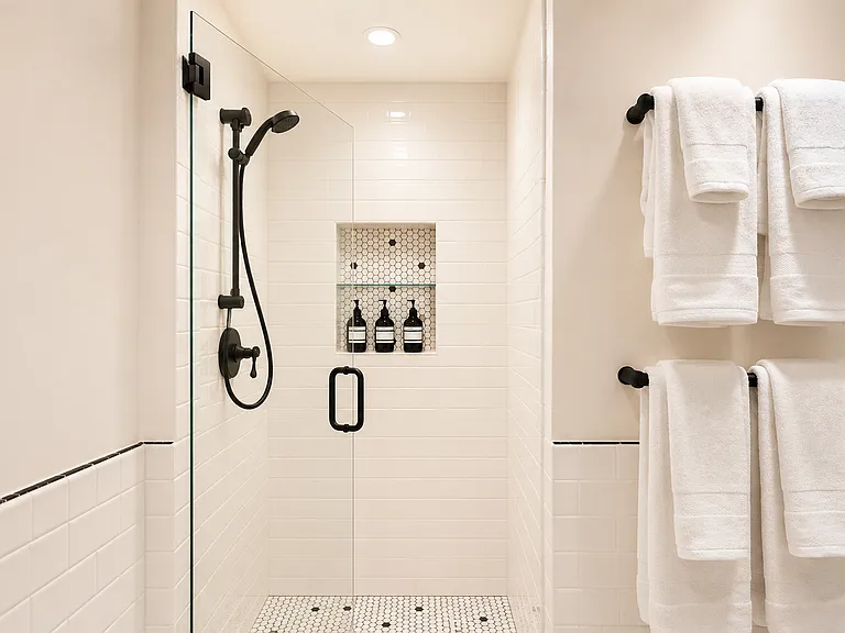 Bathroom #2: Beautifully updated bathroom with timeless finishes