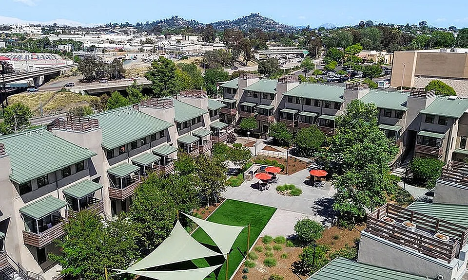Aerial Courtyard View